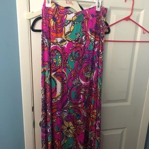 Lilly Pulitzer Sea and Be Seen Maxi Skirt sz L